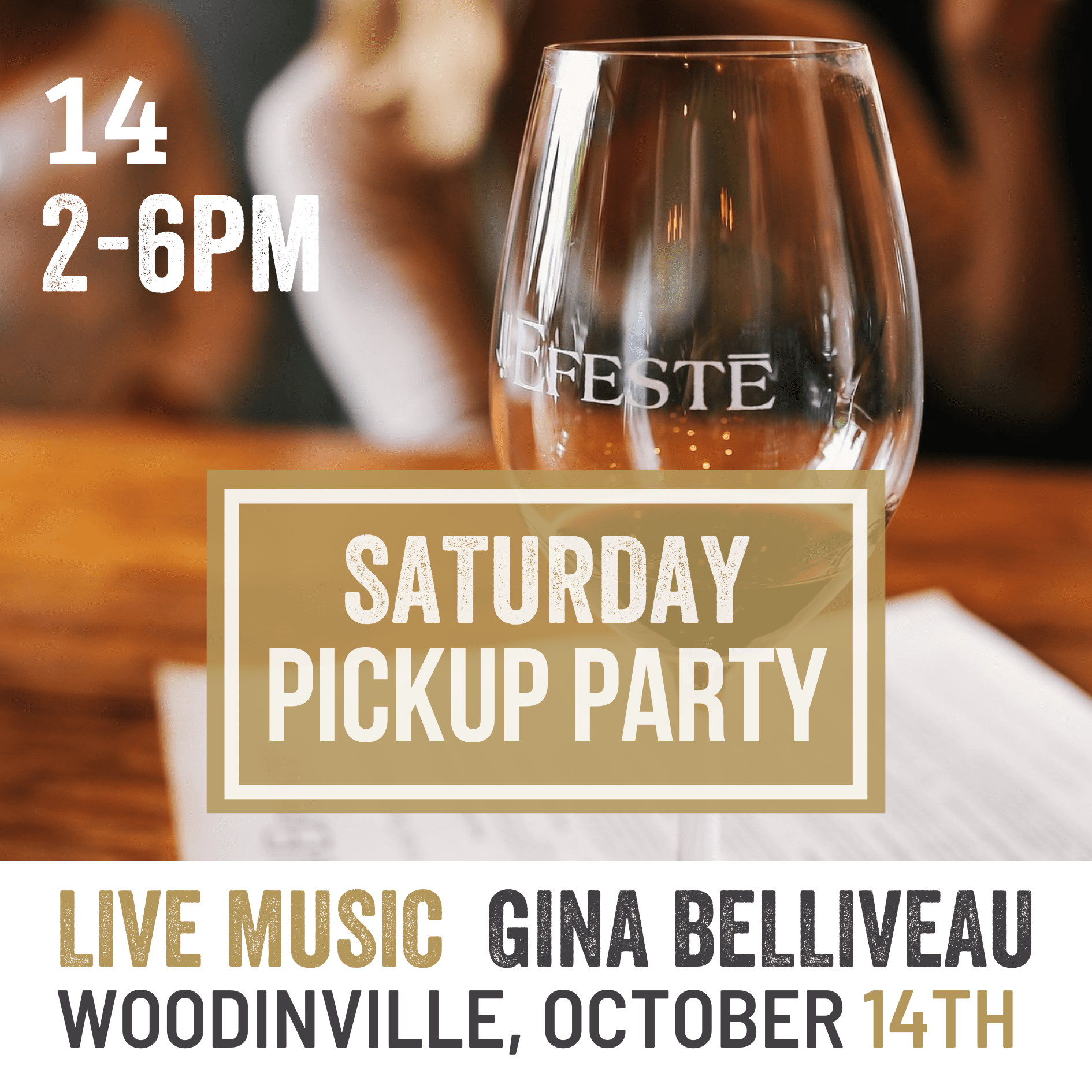 Club Pick-up Party EFESTE Woodinville with Gina Belliveau