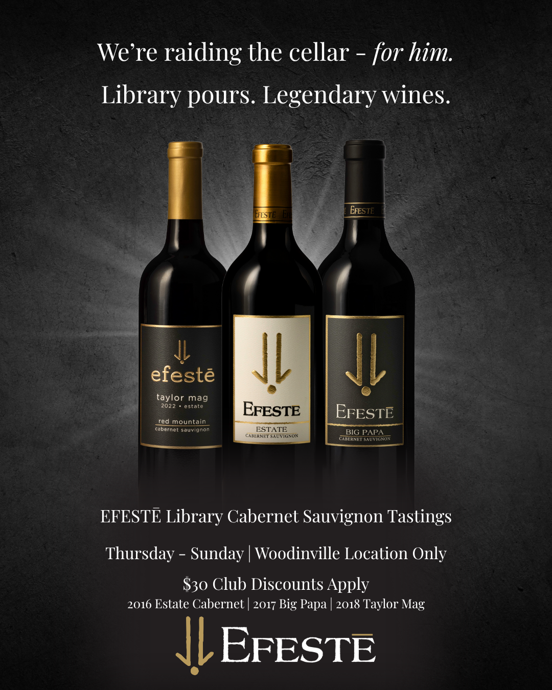 Father's Day Cab Trio Tasting
