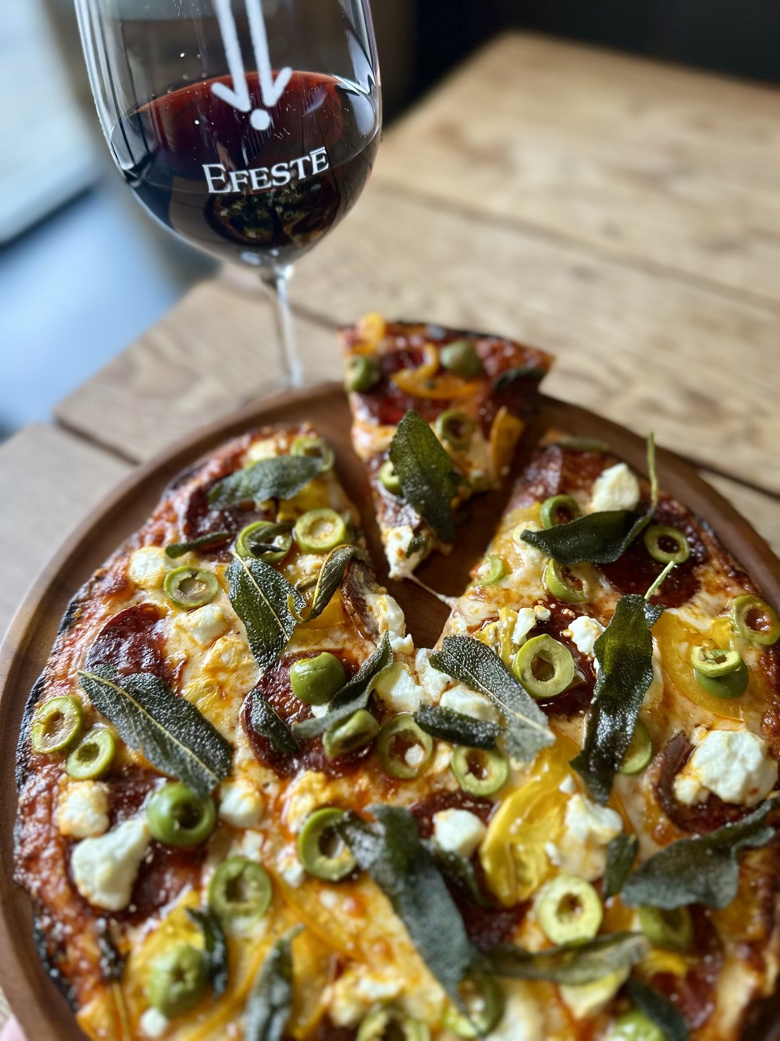 Chorizo Green Olive Pizza Special