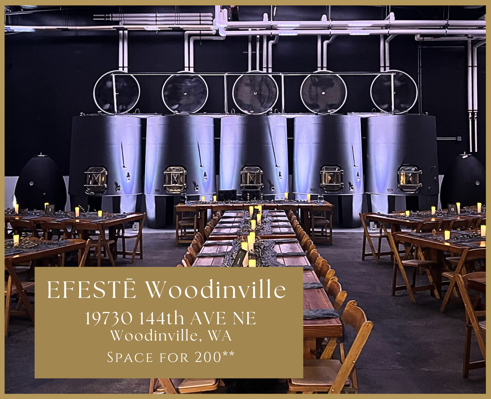 Woodinville space for up to 300 people